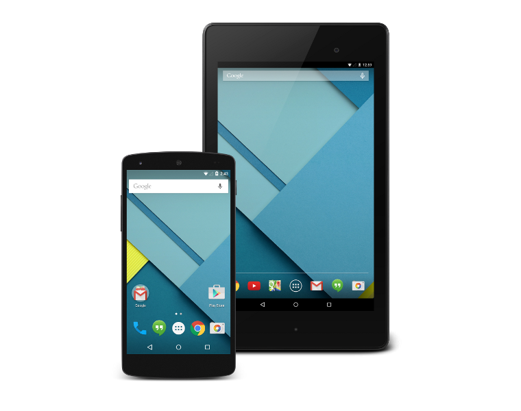 Android 4.4 on phone and tablet