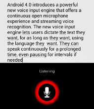 Android 2.4 voice input