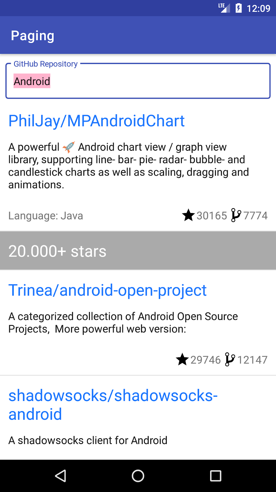 Android ページングの高度な Codelab Android Developers