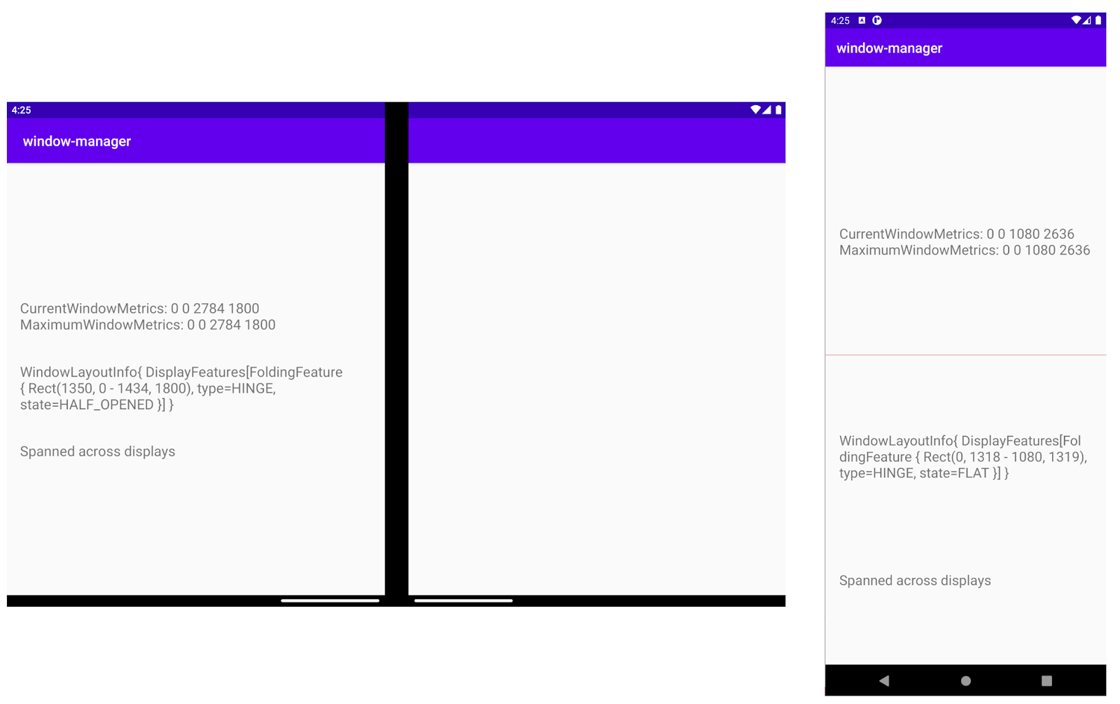 Jetpack WindowManager による折りたたみ式デバイスとデュアル スクリーン デバイスのサポート | Android ...