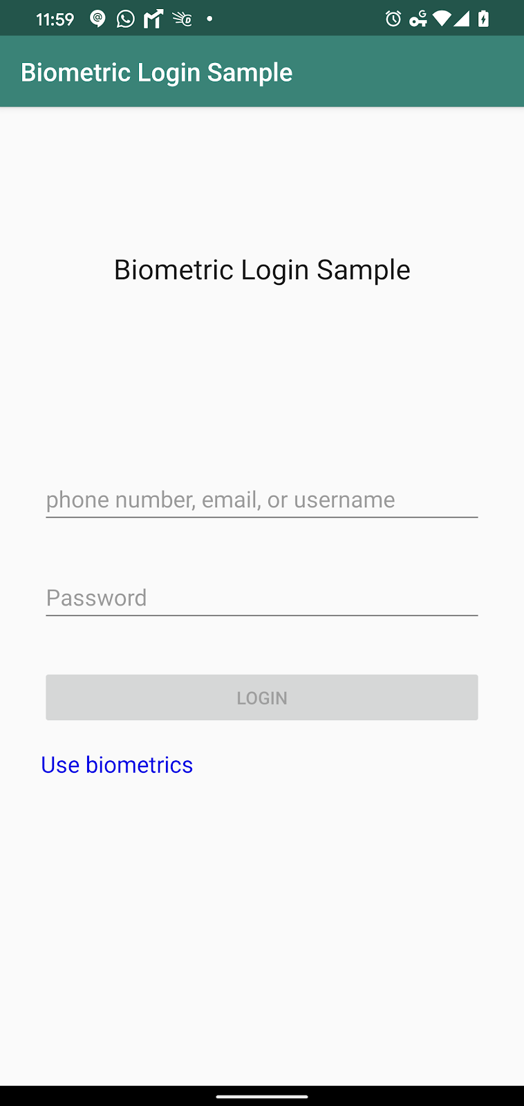 use fingerprint for password on all apps android