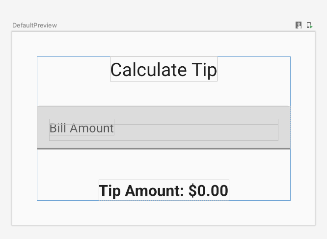O campo de texto exibe "Bill amount" (valor da conta) em vez de "Cost of service" (custo do serviço)