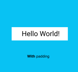 Text composable with padding