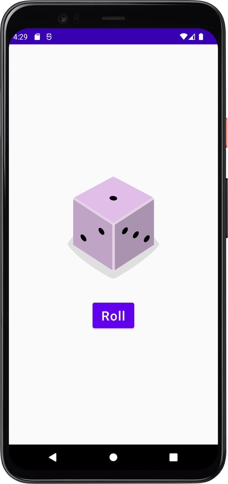 Criar um app Dice Roller interativo Android Developers