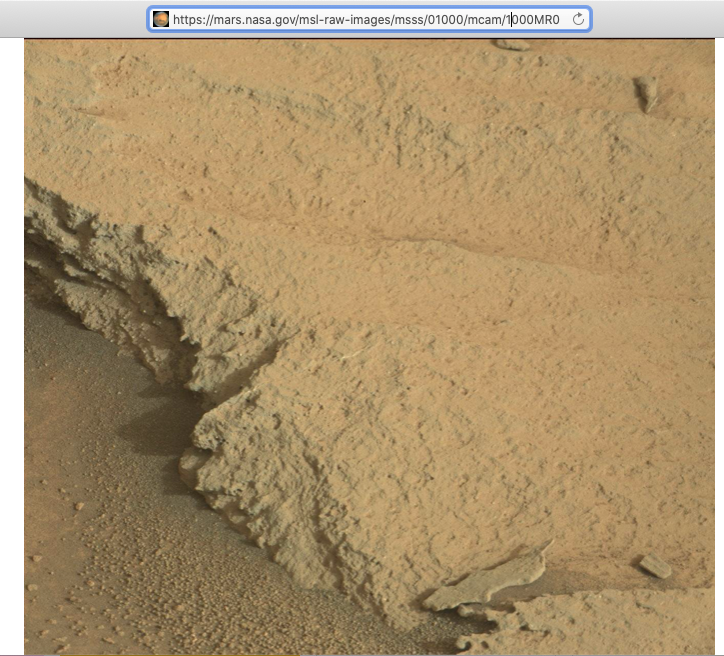Navegador da web mostrando uma foto de Marte. b4f9f196c64f02c3.png