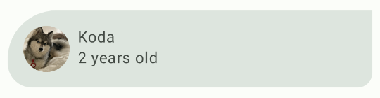 Item de lista do Woof com modelagem Item de lista do Woof com modelagem