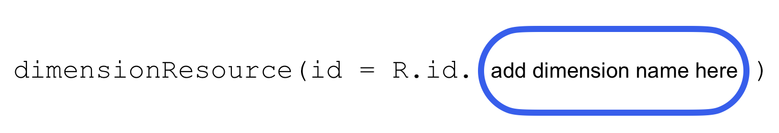 recurso de dimensão Mostra como formatar corretamente a adição de valores do recurso de dimensão