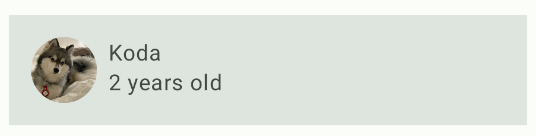 Item de lista do Woof com modelagem Item de lista do Woof com modelagem