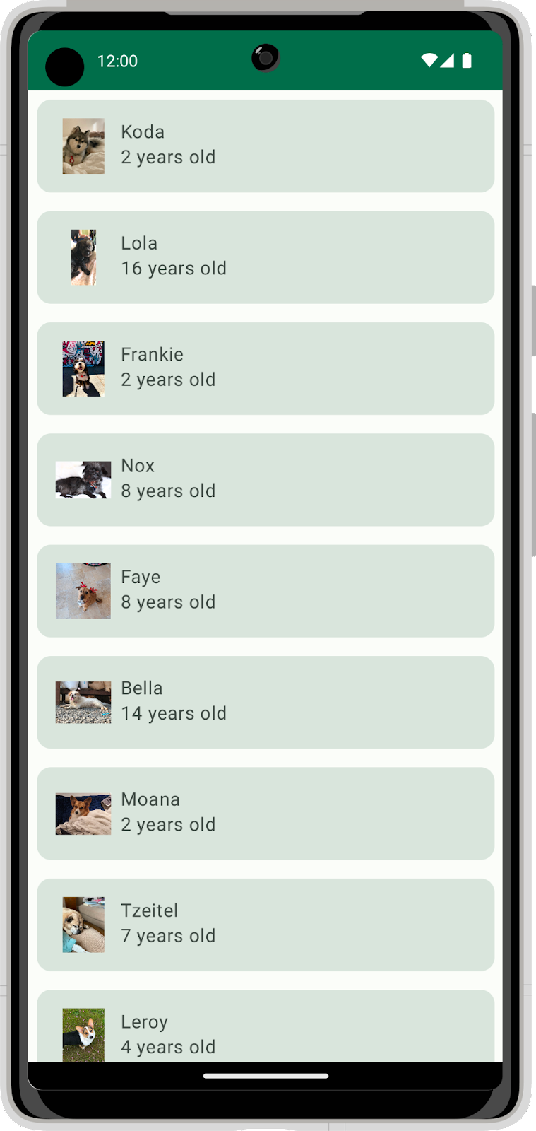 App Woof no tema claro