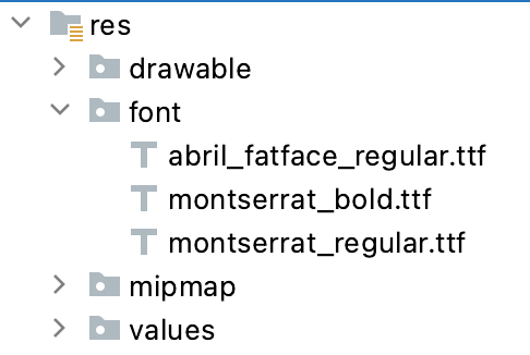 This image shows the font files being added to the font folder.