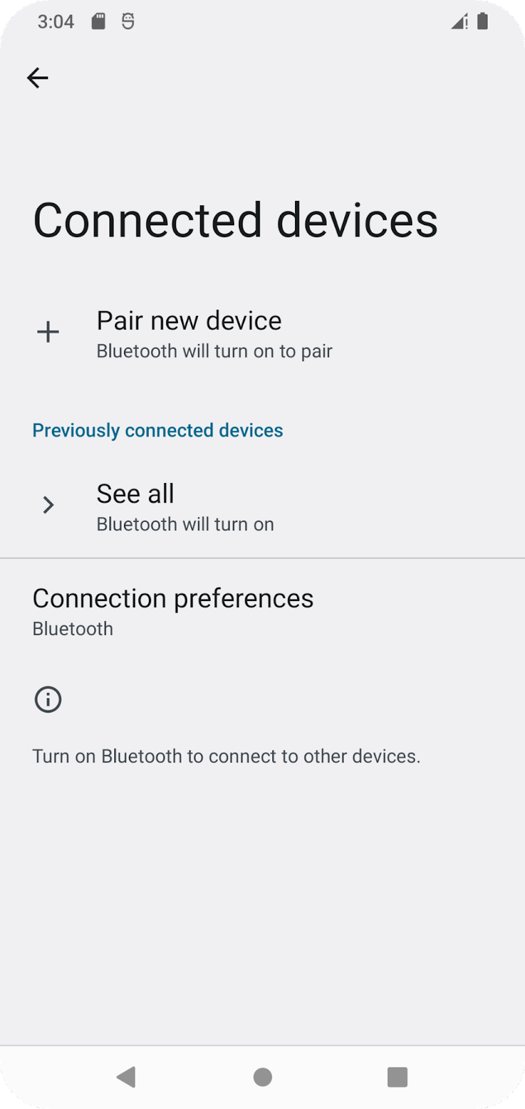 用户在第一页中选择“Connected Devices”后的 Settings 页面。