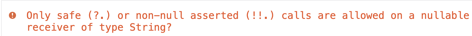 An error message that says,