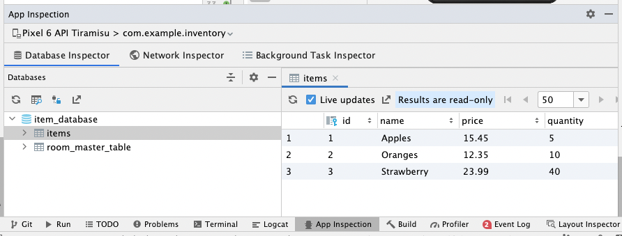 Persist data with Room