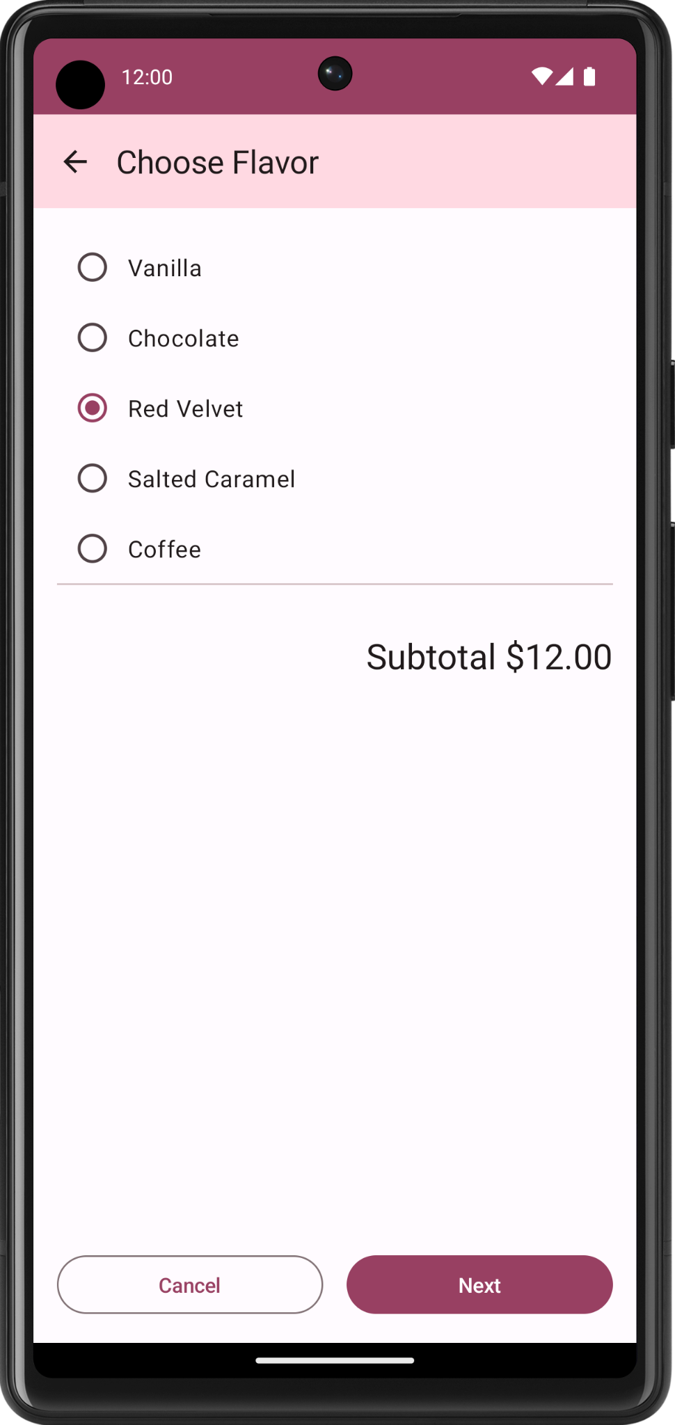 Android Cupcake Home Screen