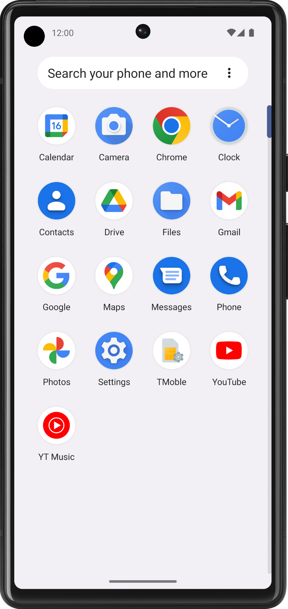 mobile app icon white