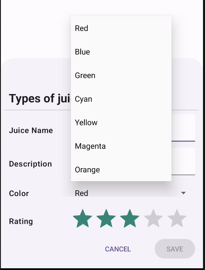 Ícone de carregamento de cores com várias cores listadas 