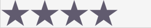 Rating bar with four stars