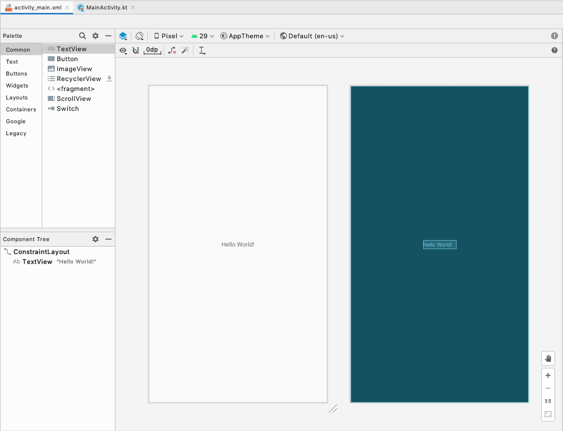 Créer une application interactive Dice Roller Android Developers