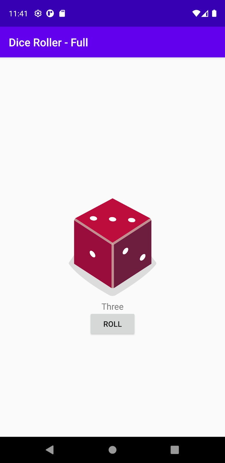 App de Dice Roller con caja dinámica