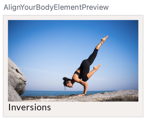 visualização do elemento "align your body"