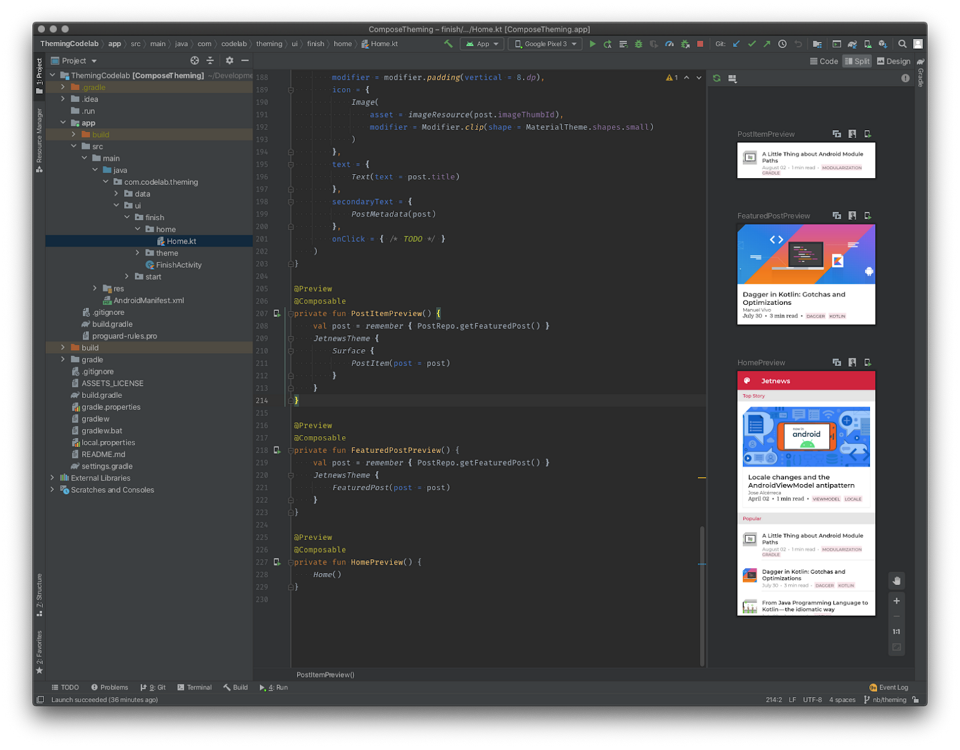 Tema Jetpack Compose | Android Developers