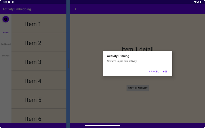 Advanced activity embedding | Android Developers