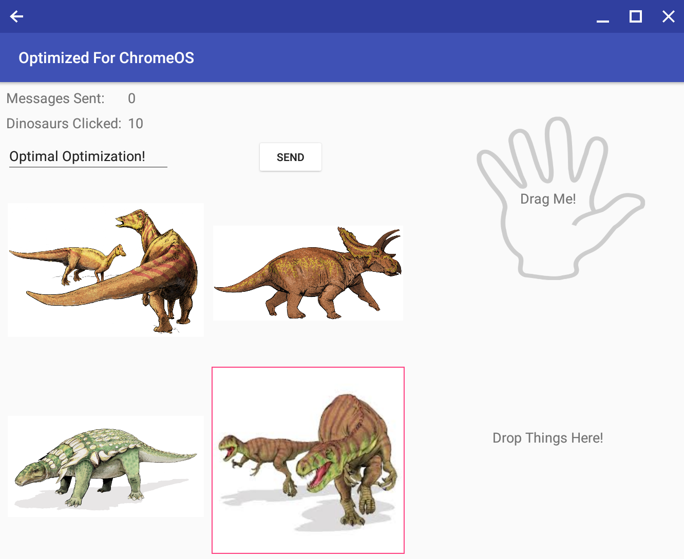 Controle Jogo Google Chrome (dinossauro)