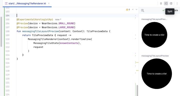 Create your first Tile in Wear OS | Android Developers