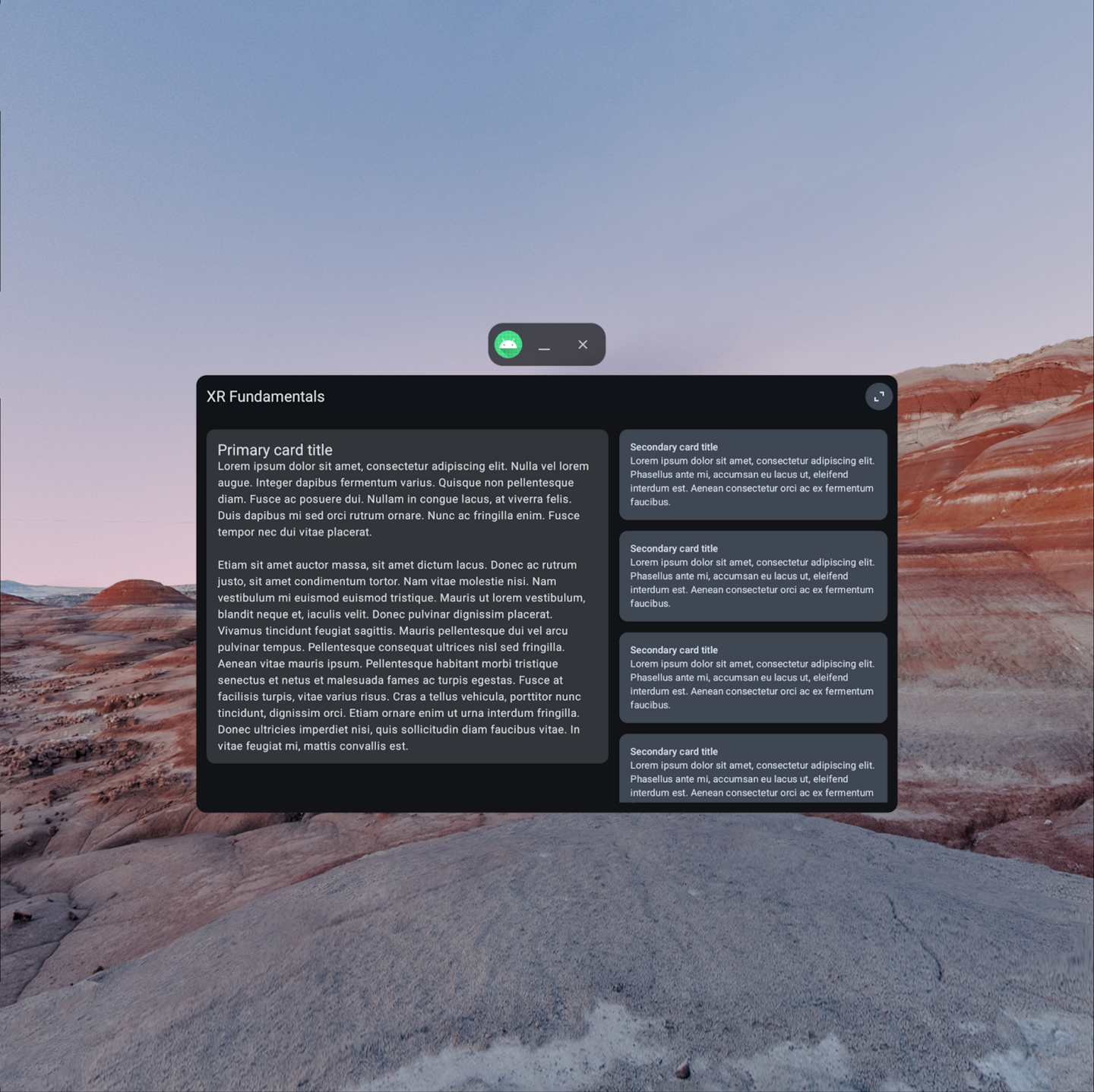 Android Space Layout Learn Android XR Fundamentals: Part 1 - Spaces and Spatial Panels ...