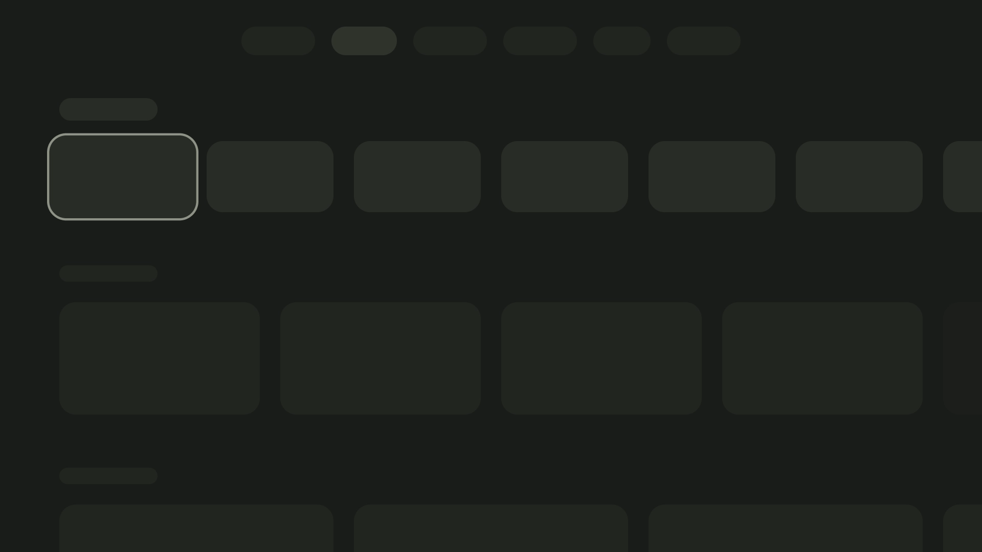 Layout de 5 cards