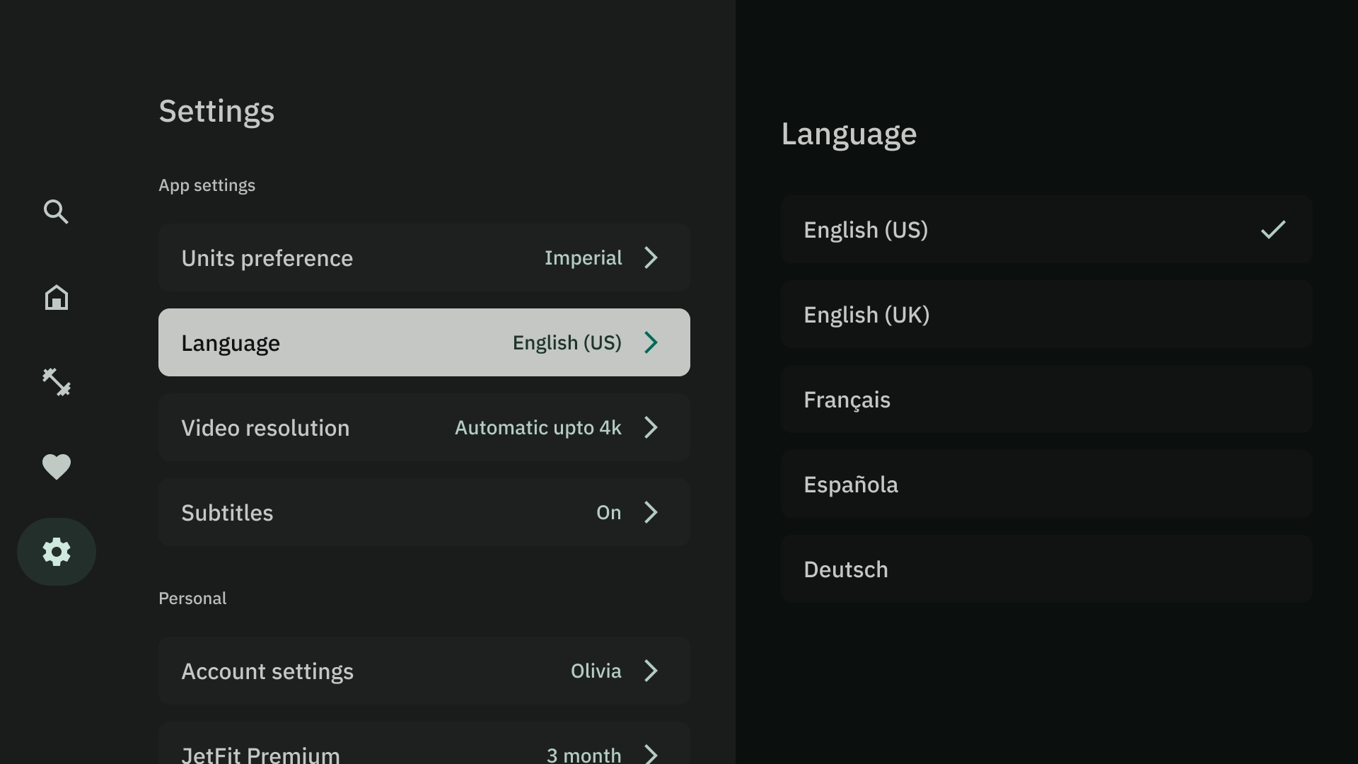 Language preferences