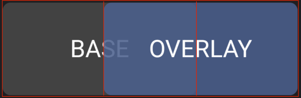 Grid layout displaying overlaid UI elements