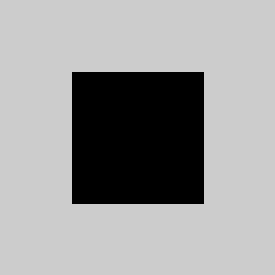 The very small box from the previous example is increased in size to create a larger touch target.