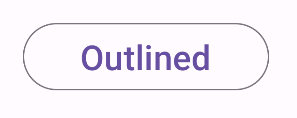 Um botão transparente com contorno e uma borda escura que mostra a mensagem "Com contorno".