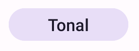 Um botão tonal com um plano de fundo roxo-claro que diz &quot;preenchido&quot;.