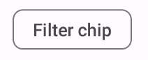 Ein nicht ausgewählter Filterchip ohne Häkchen und mit einem einfachen Hintergrund.