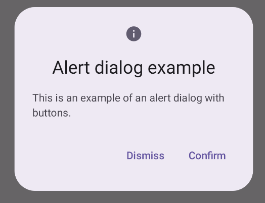 Boîte de dialogue d'alerte ouverte avec un bouton "Ignorer" et un bouton "Confirmer".
