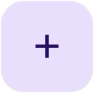 Un botón de acción flotante estándar con esquinas redondeadas, una sombra y un ícono de “agregar”.