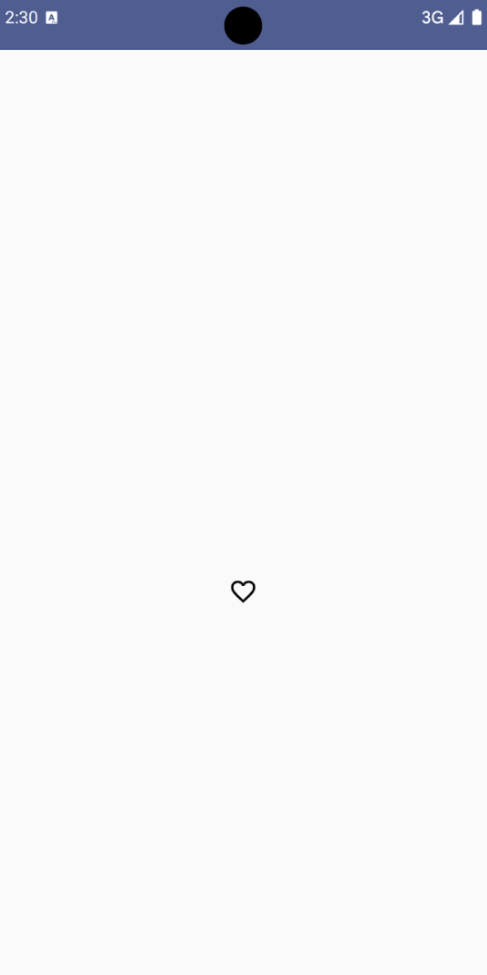 Un pulsante di attivazione/disattivazione dell'icona del preferito (un cuore) nello stato non selezionato (non compilato).