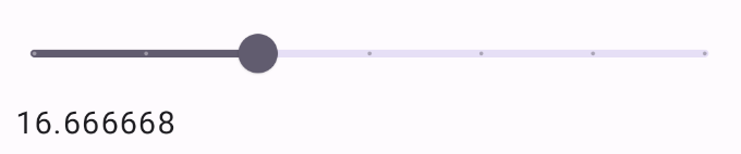 0 ile 50 arasında değişen ve eşit aralıklarla beş onay işareti gösteren özel kaydırma çubuğu. Başparmak, ikinci işaretin yakınına yerleştirilmiş. Bu, 16'lık bir seçim yapıldığını gösteriyor.