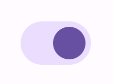 Un interruttore che utilizza il parametro colors per visualizzare un interruttore con colori personalizzati sia per il cursore che per la traccia.