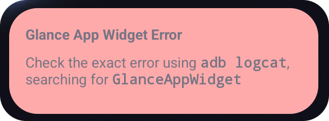 An error message showing the type of error and a suggestion for where
  to look for it