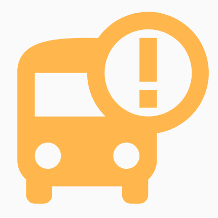 Imagem de um ônibus com um tom amarelo aplicado.