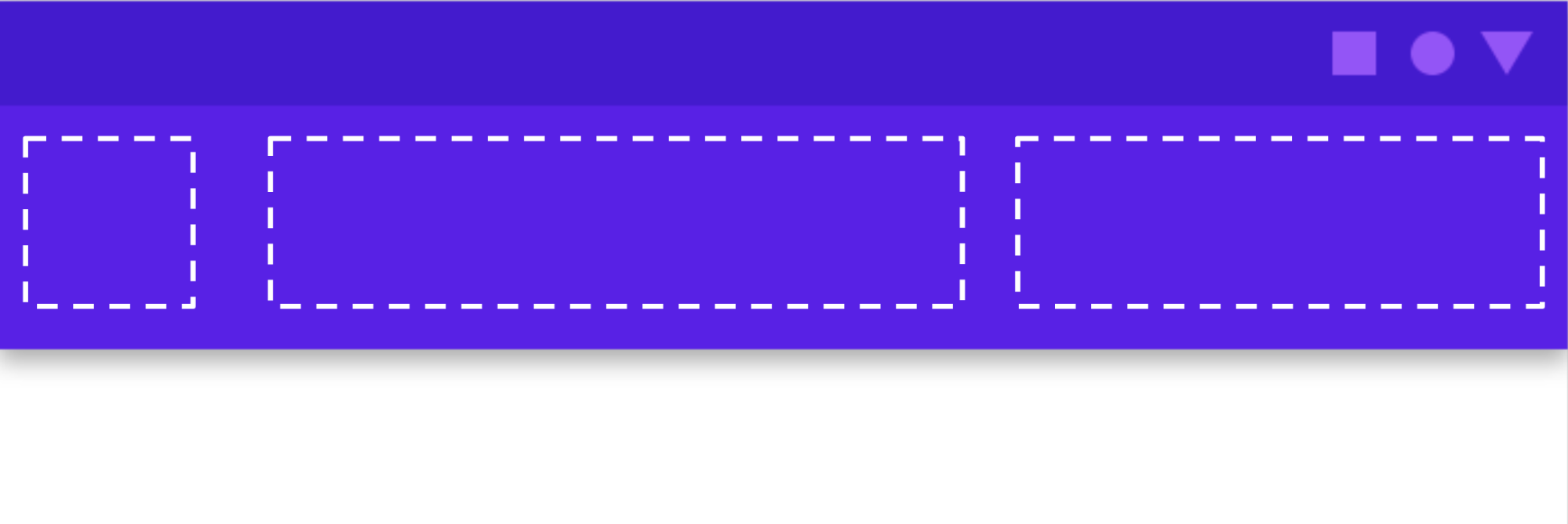 Диаграмма, показывающая доступные слоты на панели приложения Material Components.