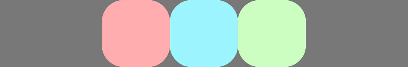 Itens alinhados ao centro do eixo principal.