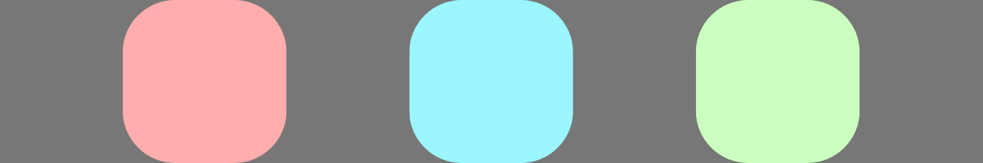 รายการที่กระจายไปตามแกนหลักโดยมีพื้นที่ว่างรอบๆ อย่างเท่าๆ กัน