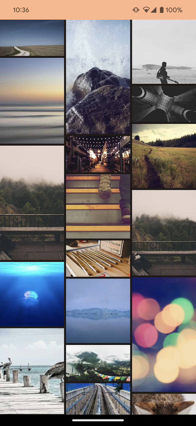 Petak bertahap lambat gambar di Compose