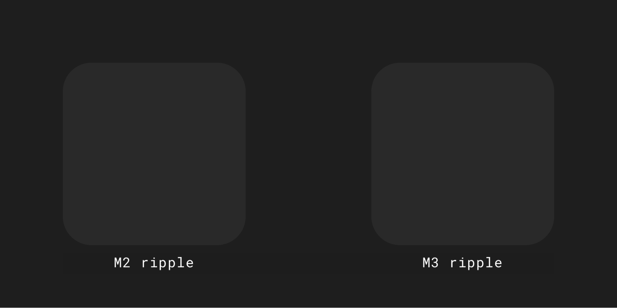 Onda en M2 en comparación con M3