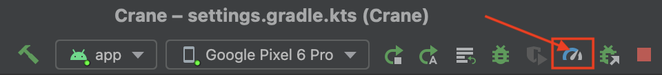 Android Studio - プロファイリングを開始する