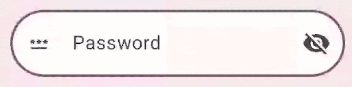 A secure text field where only the last typed character is briefly revealed.